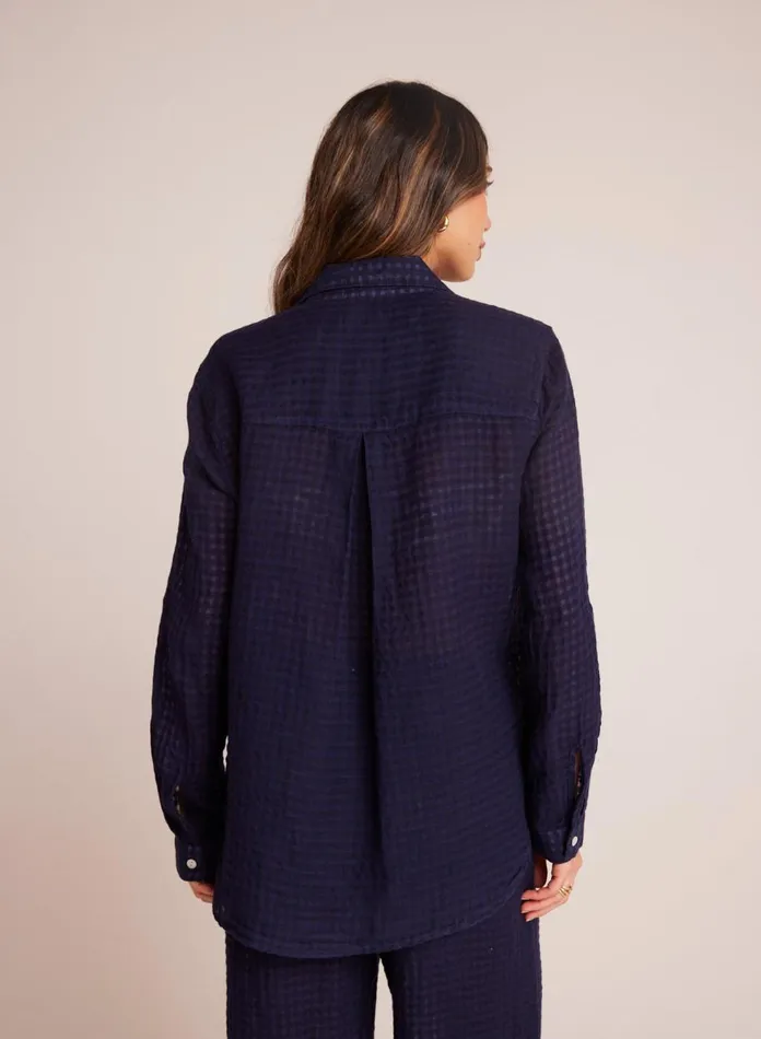 Long Sleeve Women Bella Dahl Oversized Pocket Button Down 8211 Tropic Navy Long Sleeve Women Bella Dahl Oversized Pocket Button Down 8211 Tropic Navy