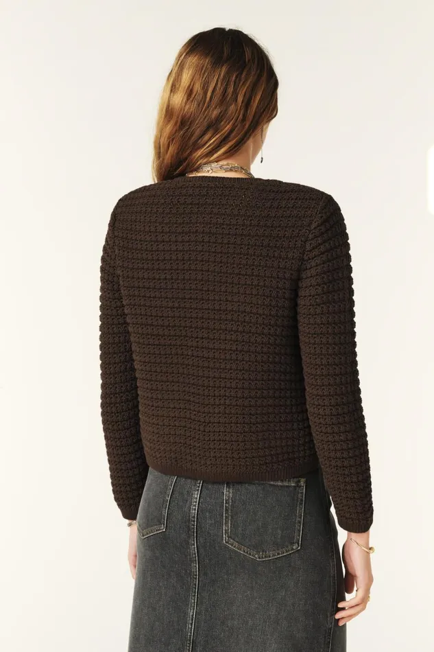 LongSleeved Cardigan Gaspard Red Women Baandsh Sweaters and Cardigans