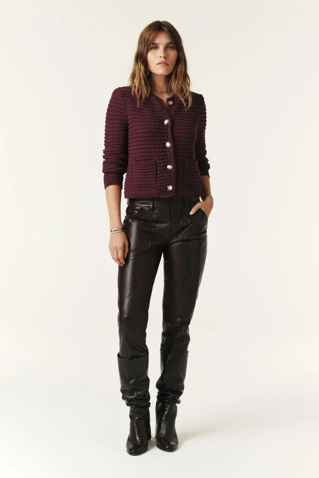 LongSleeved Cardigan Gaspard Red Women Baandsh Sweaters and Cardigans
