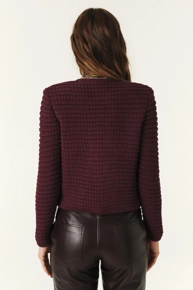 LongSleeved Cardigan Gaspard Red Women Baandsh Sweaters and Cardigans