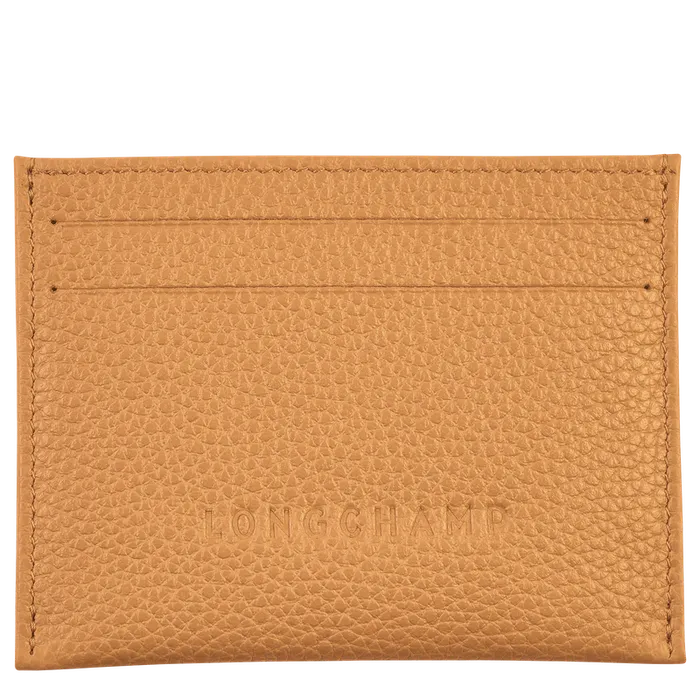 Longchamp Le Foulonn Card holder WalnutWalnutWalnut WomenMen Cardholders and Coin purses