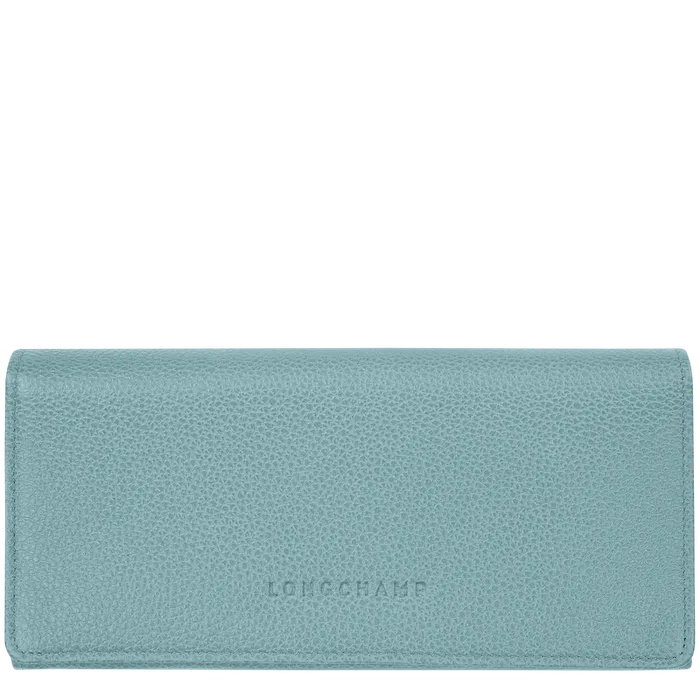 Longchamp Wallets Women Le Foulonn Continental wallet EucalyptusEucalyptusEucalyptus