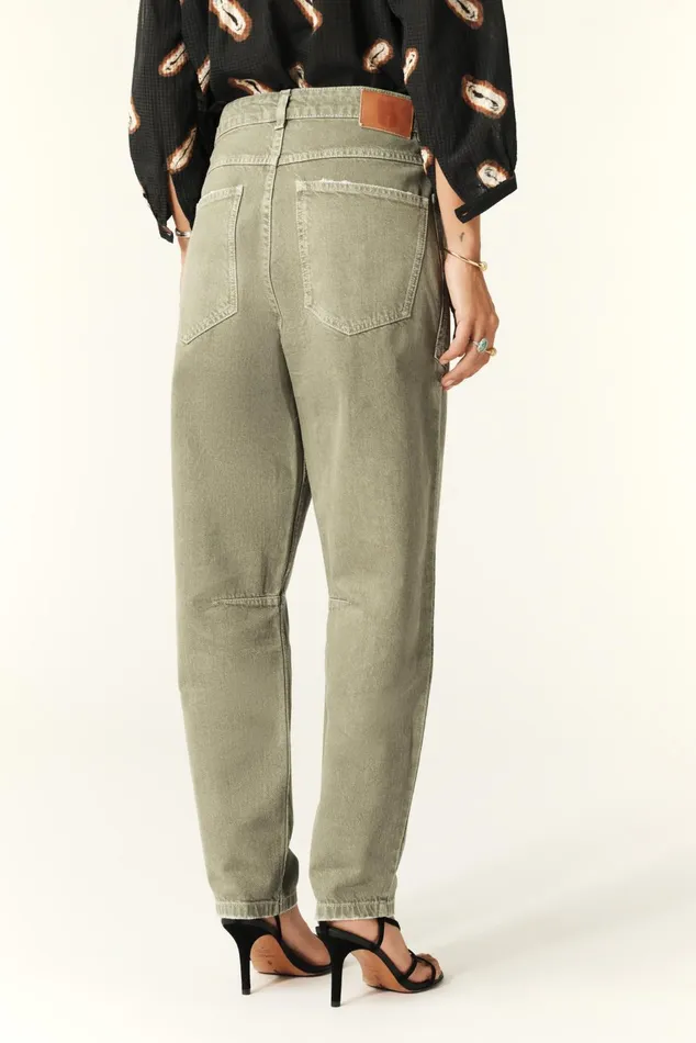 LooseFitting Jeans Vulny Green Women Baandsh Pants and Jeans