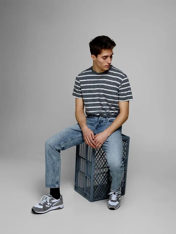 Loose Jeans JACK and JONES Mens CHRIS ORIGINAL AM 982 LOOSE FIT JEANS Blue Blue Denim