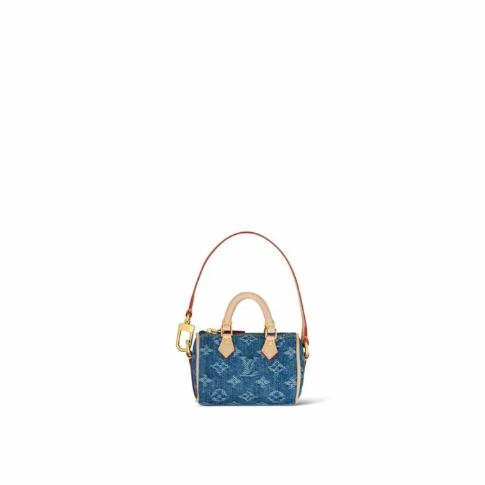 Louis Vuitton M01701 Micro Speedy Bag Charm Denim Blue 8211 Louis Vuitton Handbag Store Women Louis Vuitton Wallets