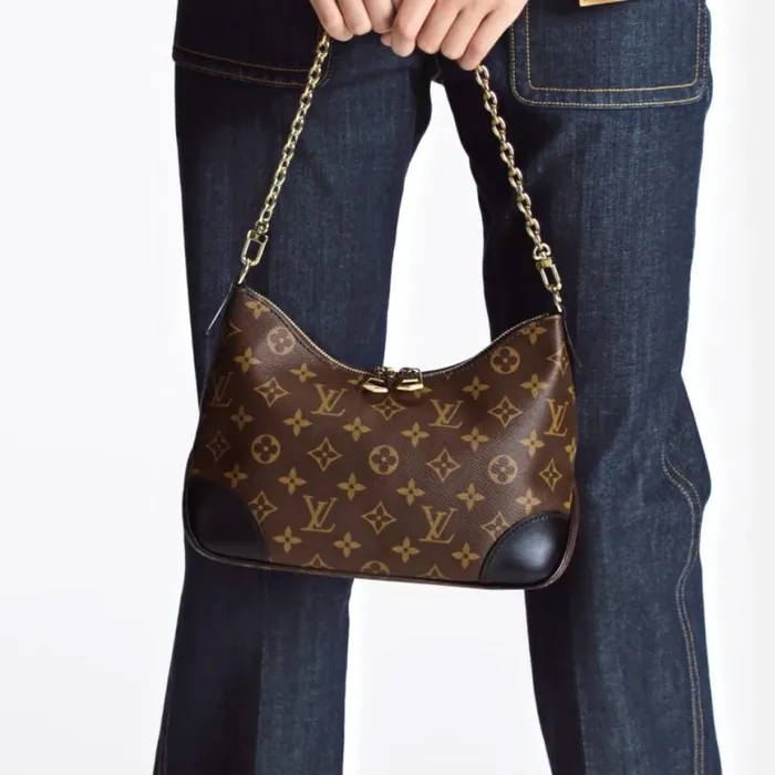 Louis Vuitton M45831 Boulogne Black 8211 Louis Vuitton Handbag Store Women Louis Vuitton Shoulder and Totes