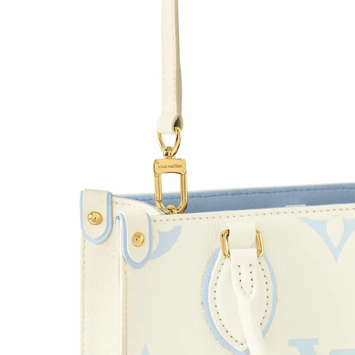 Louis Vuitton M46833 OnTheGo PM LatteCandy Blue 8211 Louis Vuitton Handbag Store Women Louis Vuitton Onthego Bag