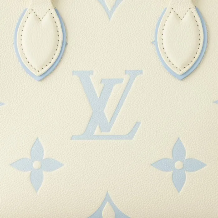 Louis Vuitton M46833 OnTheGo PM LatteCandy Blue 8211 Louis Vuitton Handbag Store Women Louis Vuitton Onthego Bag