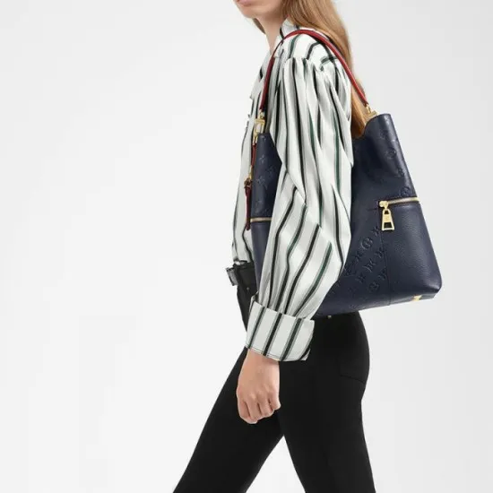Louis Vuitton Melie Navy M44012 Black M44014 8211 Louis Vuitton Handbag Store Women Louis Vuitton Shoulder and Totes