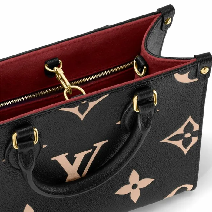 Louis Vuitton Onthego PM M45659 Black Beige 8211 Louis Vuitton Handbag Store Women Louis Vuitton Onthego Bag