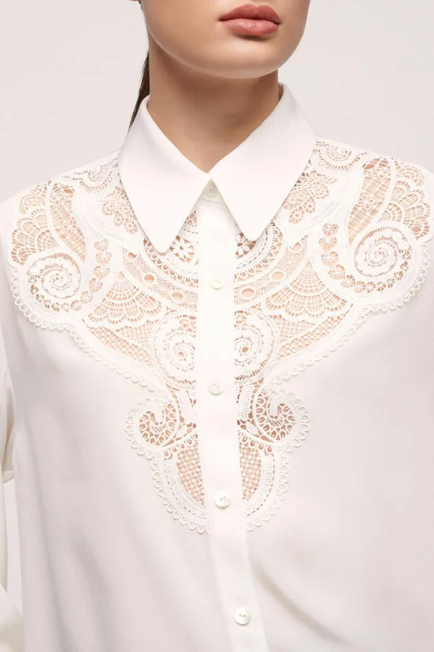 Luisa Spagnoli Blouses And Shirts Women Lampedusa Cream Luisa Spagnoli Blouses And Shirts Women Lampedusa Cream