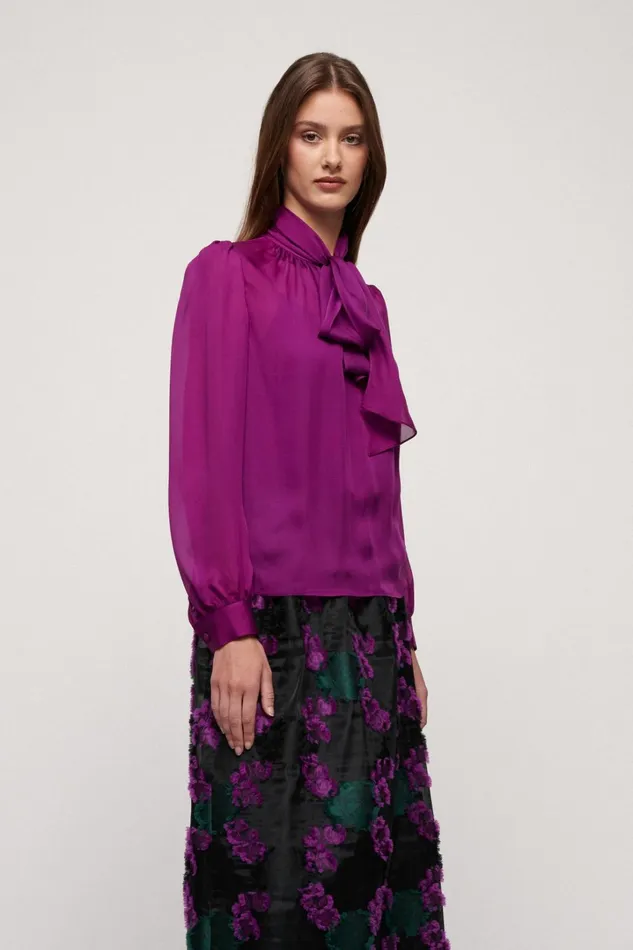 Luisa Spagnoli Blouses And Shirts Women Luccichio Fuchsia