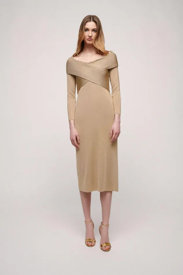 Luisa Spagnoli Dresses and Jumpsuits Women Zagara Gold