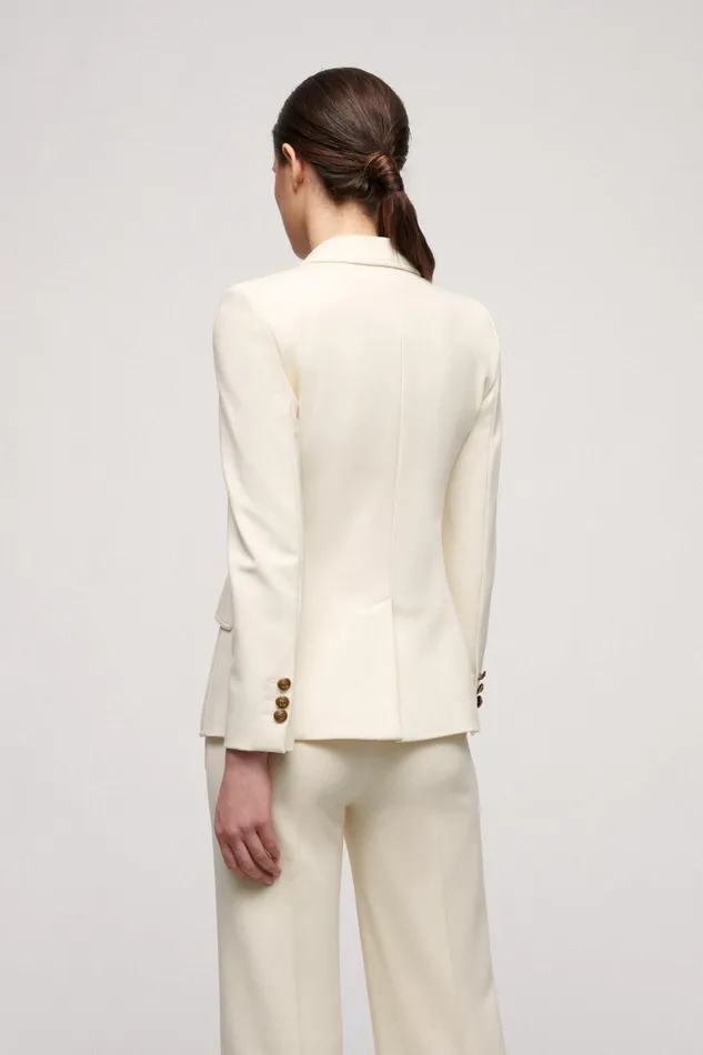 Luisa Spagnoli Jackets and Blazers Women Singolare Cream Luisa Spagnoli Jackets and Blazers Women Singolare Cream