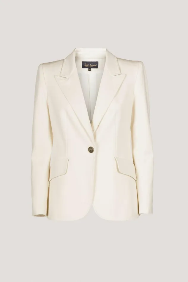Luisa Spagnoli Jackets and Blazers Women Singolare Cream Luisa Spagnoli Jackets and Blazers Women Singolare Cream