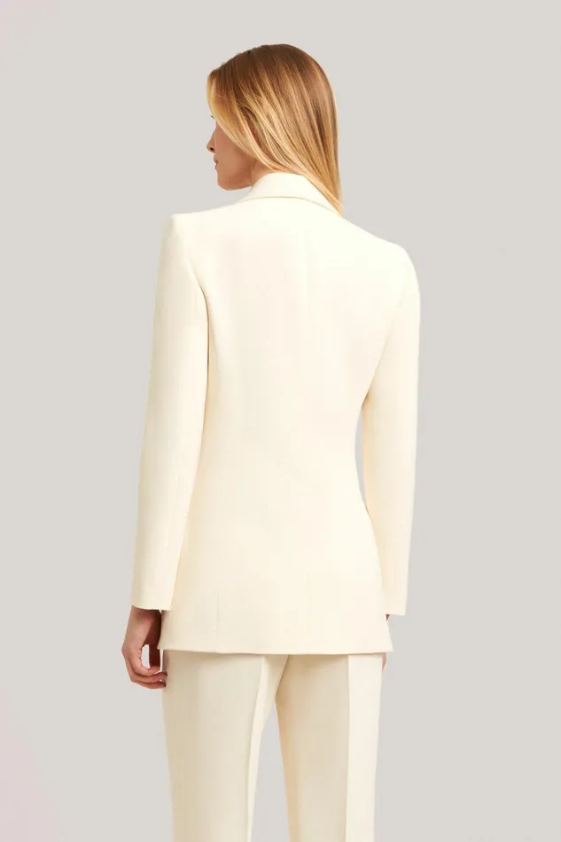Luisa Spagnoli Jackets and Blazers Women Sodalizio Cream Luisa Spagnoli Jackets and Blazers Women Sodalizio Cream