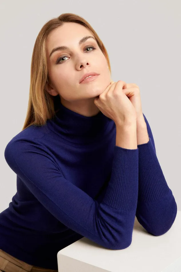 Luisa Spagnoli Knitwear Women Manos Ink Blue Luisa Spagnoli Knitwear Women Manos Ink Blue