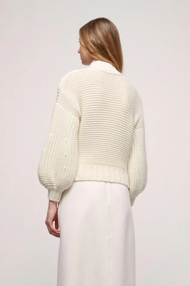 Luisa Spagnoli Knitwear Women Mondragone Cream Luisa Spagnoli Knitwear Women Mondragone Cream