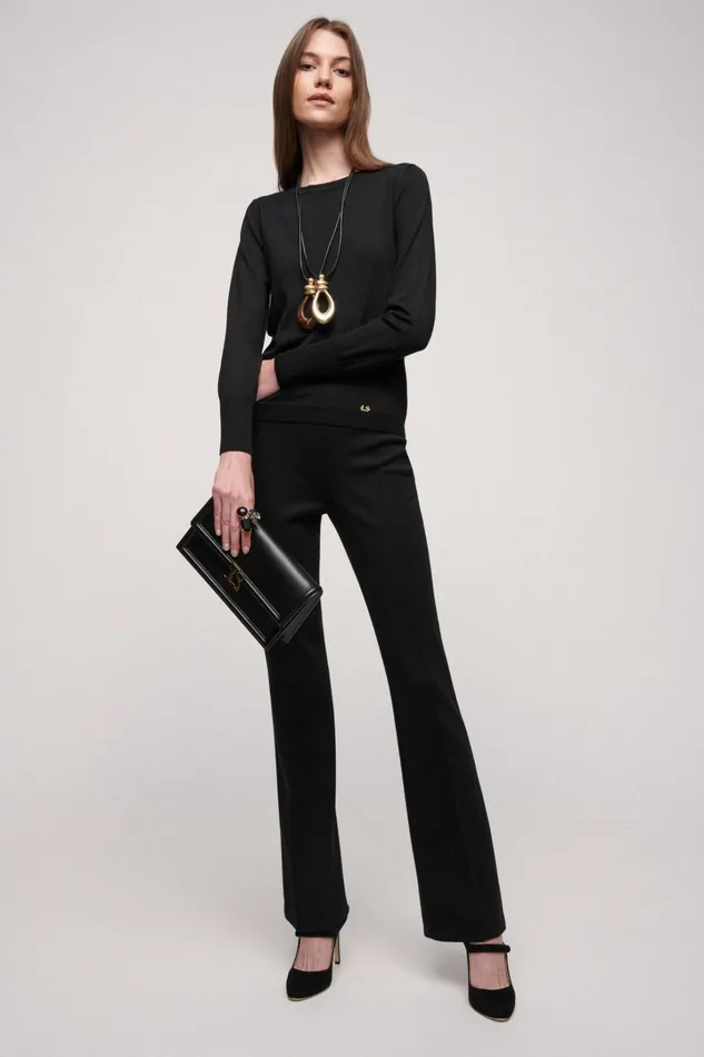 Luisa Spagnoli Knitwear Women Mossa Black Luisa Spagnoli Knitwear Women Mossa Black