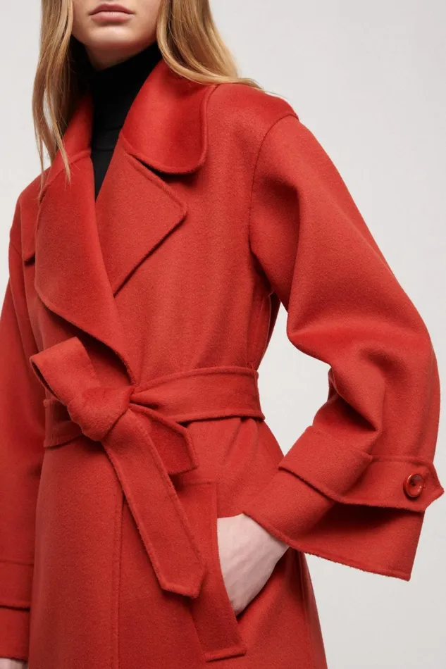 Luisa Spagnoli Outerwear Women Sballo Rust Luisa Spagnoli Outerwear Women Sballo Rust