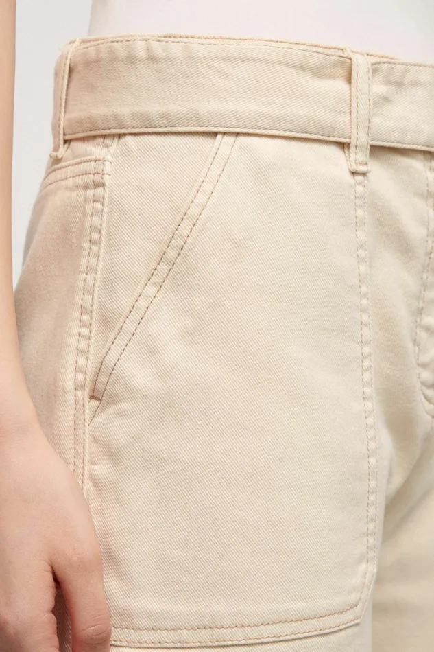 Luisa Spagnoli Pants Women Ogam Cream Luisa Spagnoli Pants Women Ogam Cream