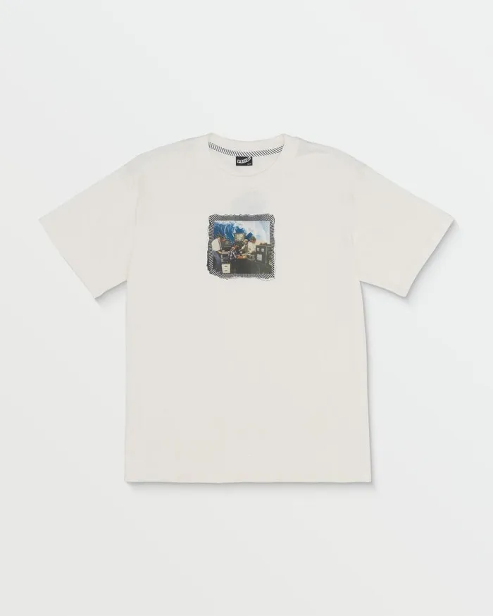 Machines Short Sleeve Tee 8211 Off White Mens Volcom TShirts and Tanks