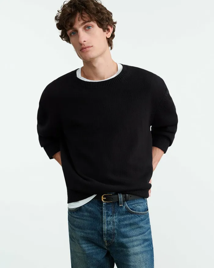 MADDOX SWEATER Black Men Nili Lotan Sweaters