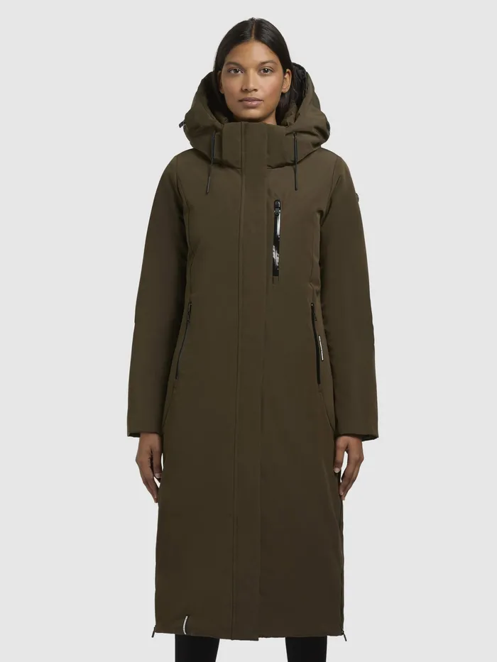 Mantel LOFI2 Dunkeloliv Dunkeloliv Women Parkas KHUJO