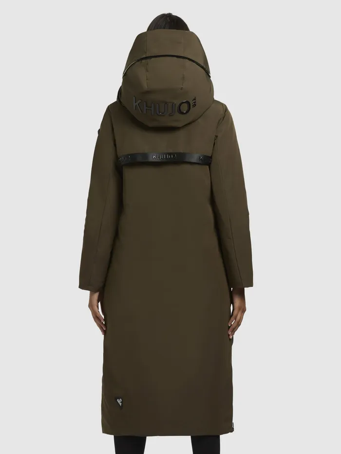 Mantel LOFI2 Dunkeloliv Dunkeloliv Women Parkas KHUJO