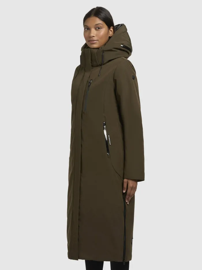 Mantel LOFI2 Dunkeloliv Dunkeloliv Women Parkas KHUJO