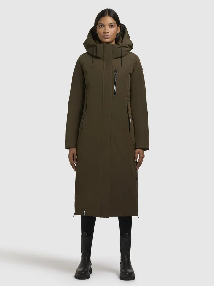Mantel LOFI2 Dunkeloliv Dunkeloliv Women Parkas KHUJO