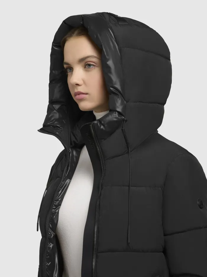 Mantel MIRI2 Schwarz Schwarz Women Quilted Coats KHUJO