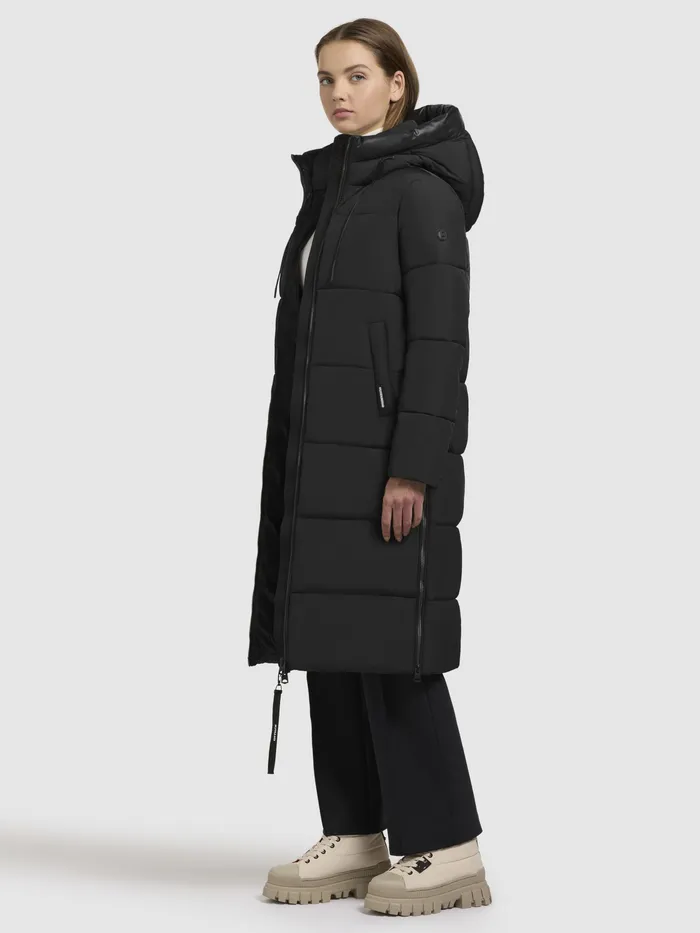 Mantel MIRI2 Schwarz Schwarz Women Quilted Coats KHUJO