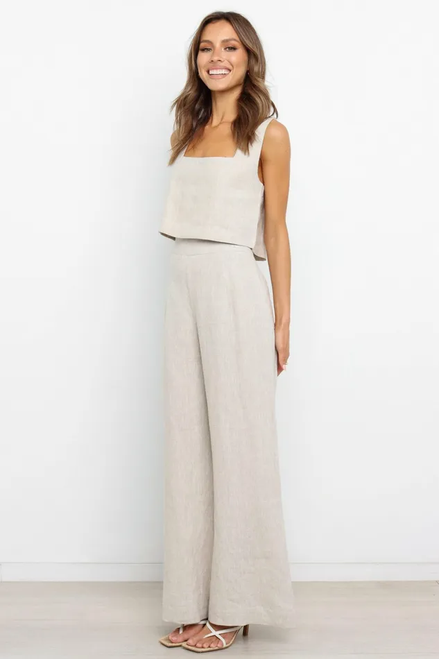 Matching Sets Petal and Pup Women Devlin Pant Beige