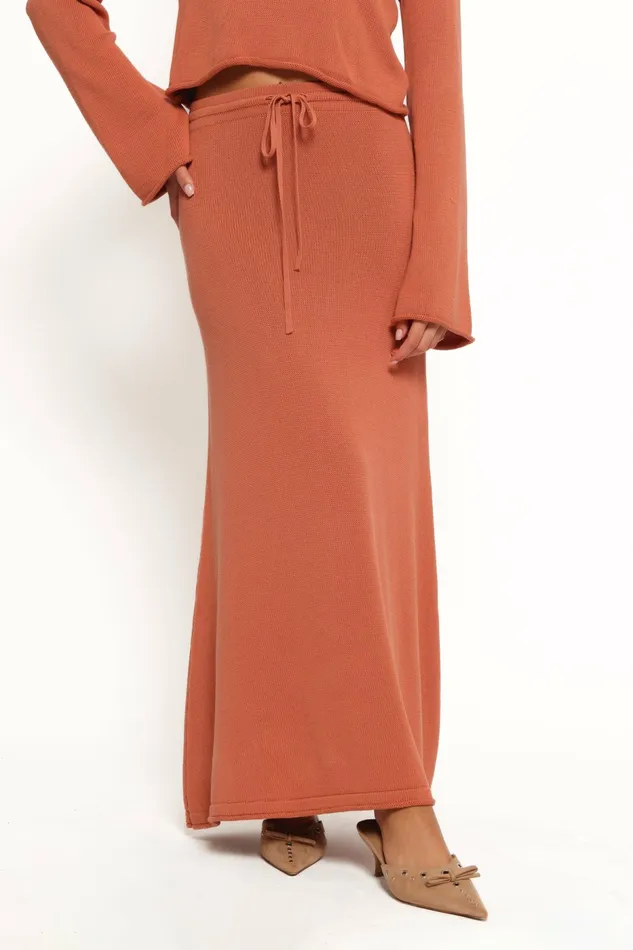 Matching Sets Petal and Pup Women Rooney Knit Skirt Cinnamon