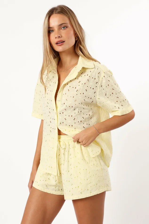 Matching Sets Women Petal and Pup Dazie Short Lemon