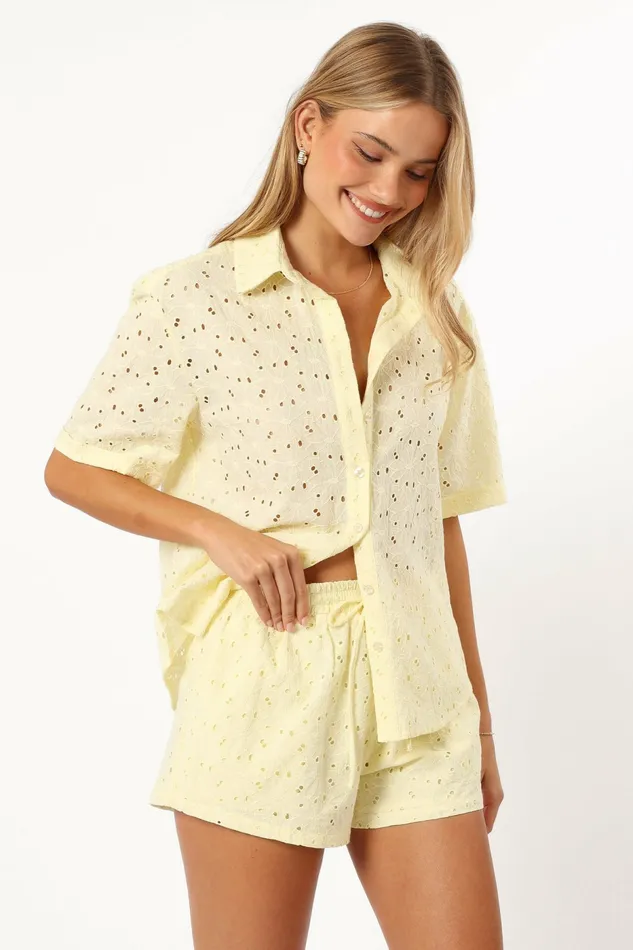 Matching Sets Women Petal and Pup Dazie Short Lemon
