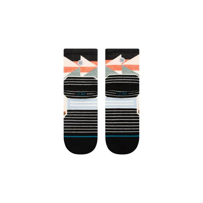 Medium Performance Wool Quarter Socks Tri 8211 Black MenWomen Stance Quarter