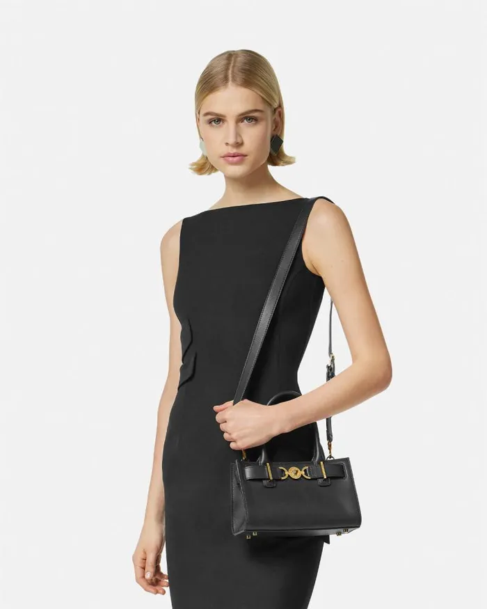 Medusa 03995 Small Tote Bag Blackgold Women Versace Medusa 03995