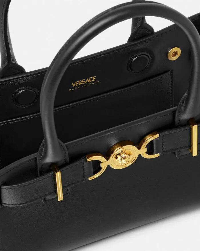 Medusa 03995 Small Tote Bag Blackgold Women Versace Medusa 03995