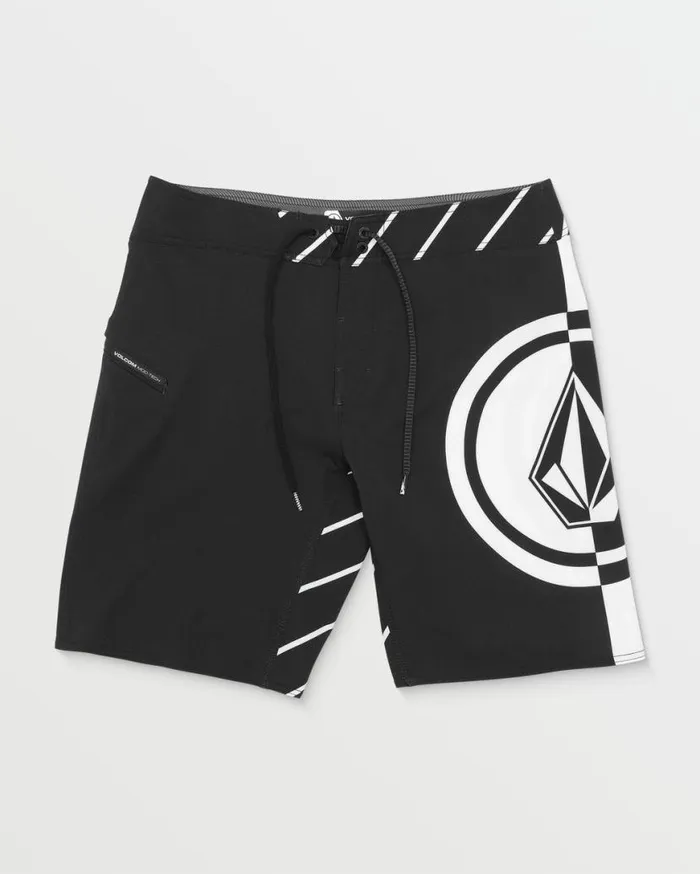 Mega Circle ModTech Trunks 8211 Black Mens Volcom Boardshorts and Trunks