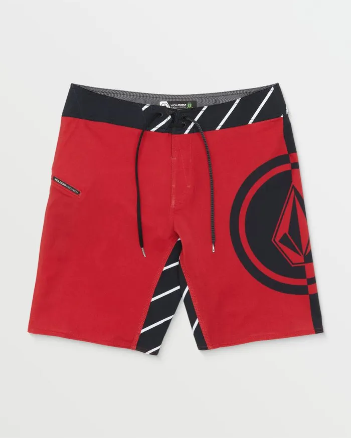 Mega Circle ModTech Trunks 8211 Ribbon Red Mens Volcom Boardshorts and Trunks Mega Circle ModTech Trunks 8211 Ribbon Red Mens Volcom Boardshorts and Trunks