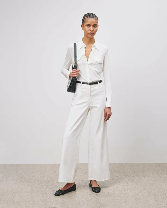 MEGAN PANT Bone Women Nili Lotan Pants and Shorts