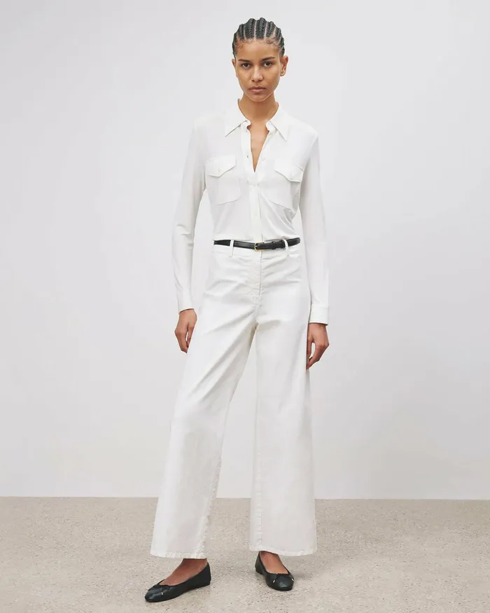 MEGAN PANT Bone Women Nili Lotan Pants and Shorts