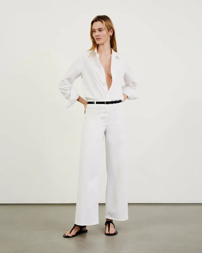 MEGAN PANT Bone Women Nili Lotan Pants and Shorts