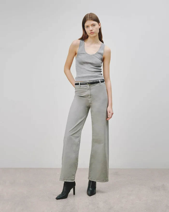 MEGAN PANT Bone Women Nili Lotan Pants and Shorts