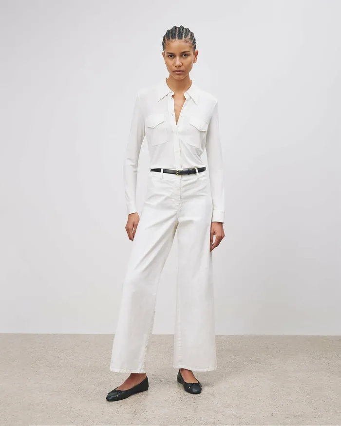 MEGAN PANT Bone Women Nili Lotan Pants and Shorts