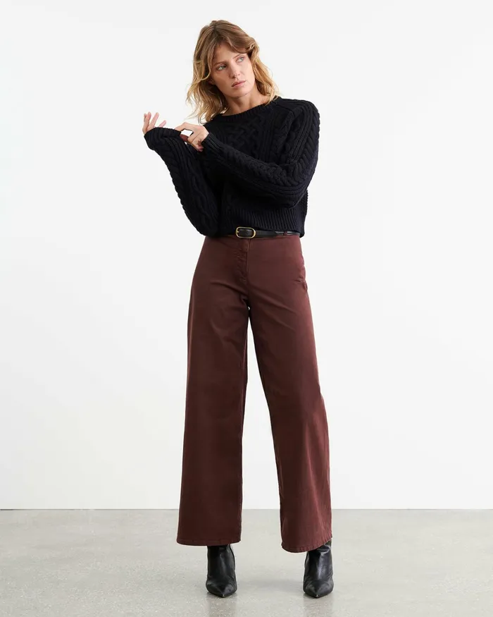 MEGAN PANT Bone Women Nili Lotan Pants and Shorts