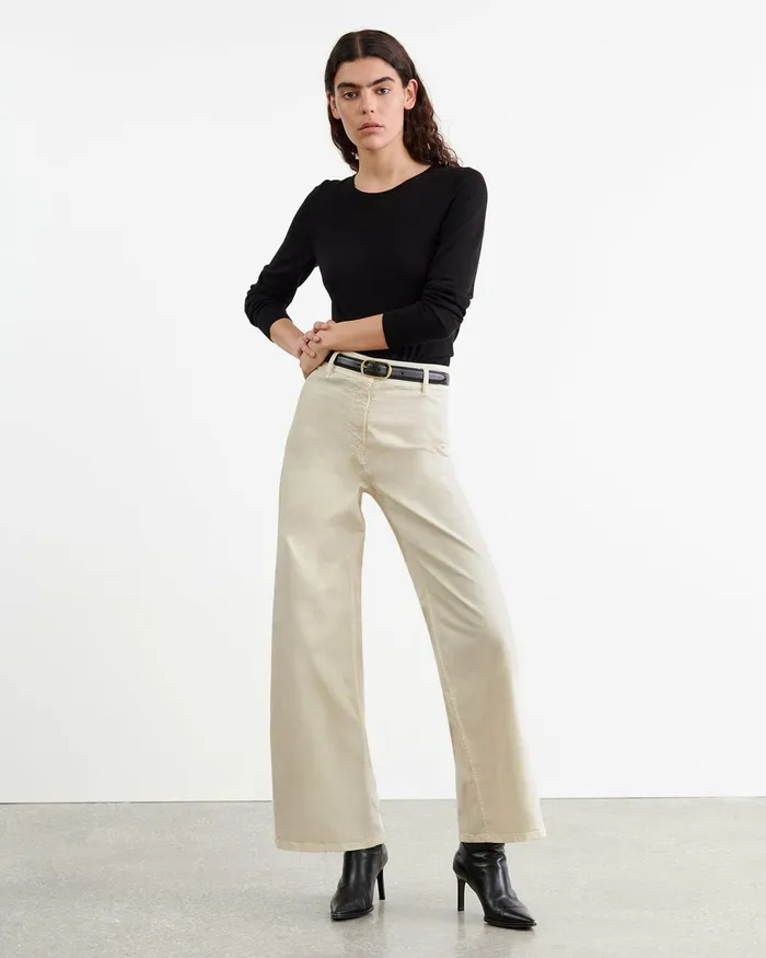 MEGAN PANT Bone Women Nili Lotan Pants and Shorts