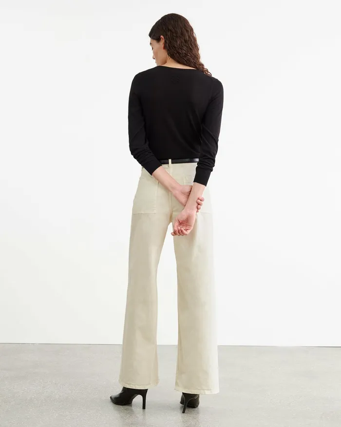MEGAN PANT Bone Women Nili Lotan Pants and Shorts